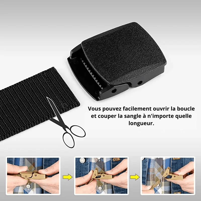 Ceinture Antivol Unisexe avec Poche Secrète – Discrète, Pratique et Sécurisée - DEVAN
