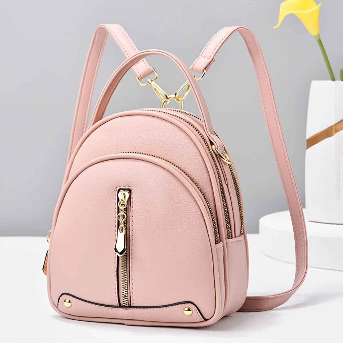 Mini Sac à Dos Femme Élégant en Simili Cuir - DEVAN