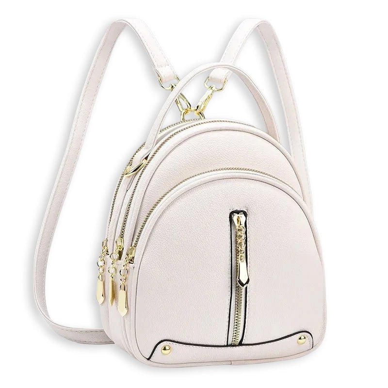 Mini Sac à Dos Femme en Simili Cuir PU – Compact avec Compartiments - DEVAN