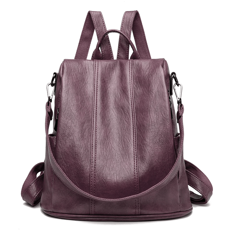 Sac à dos antivol en cuir multifonctions - DEVAN