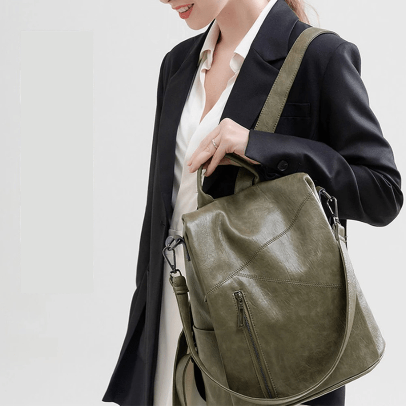 Sac à dos antivol en cuir multifonctions - DEVAN