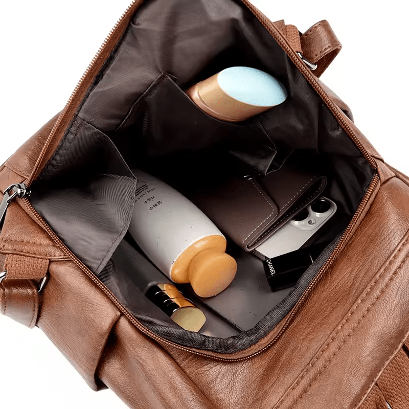 Sac à dos antivol en cuir multifonctions - DEVAN