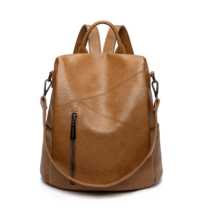 Sac à dos antivol en cuir végan - DEVAN