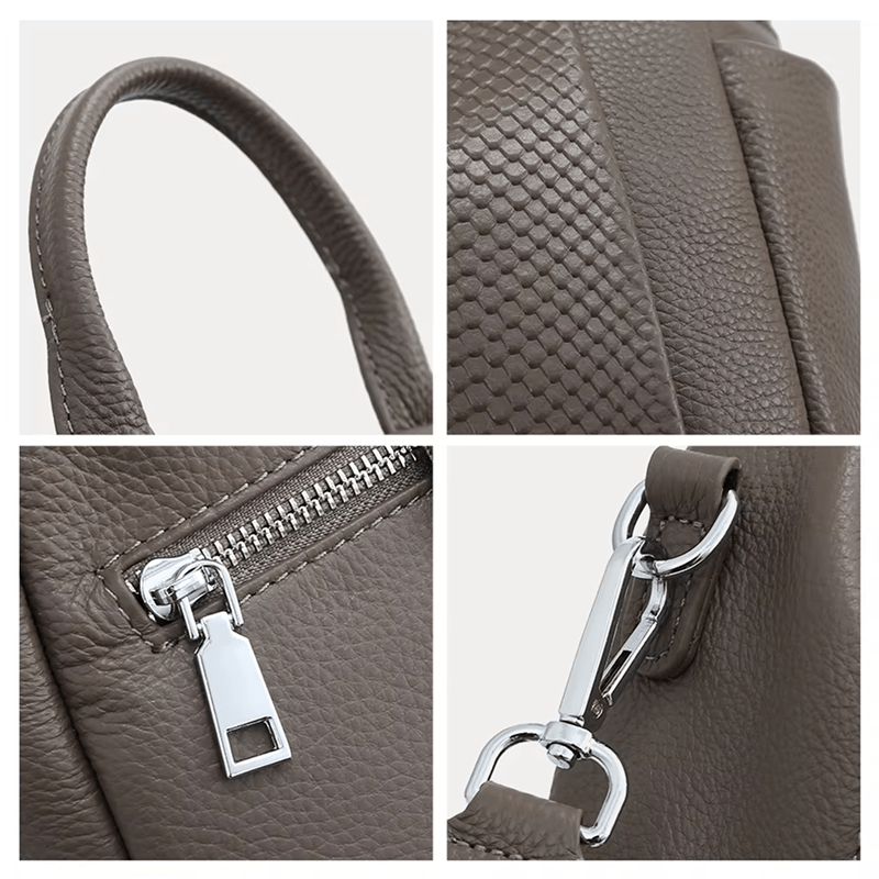 Sac à dos en cuir pour femmes style crocodile - DEVAN