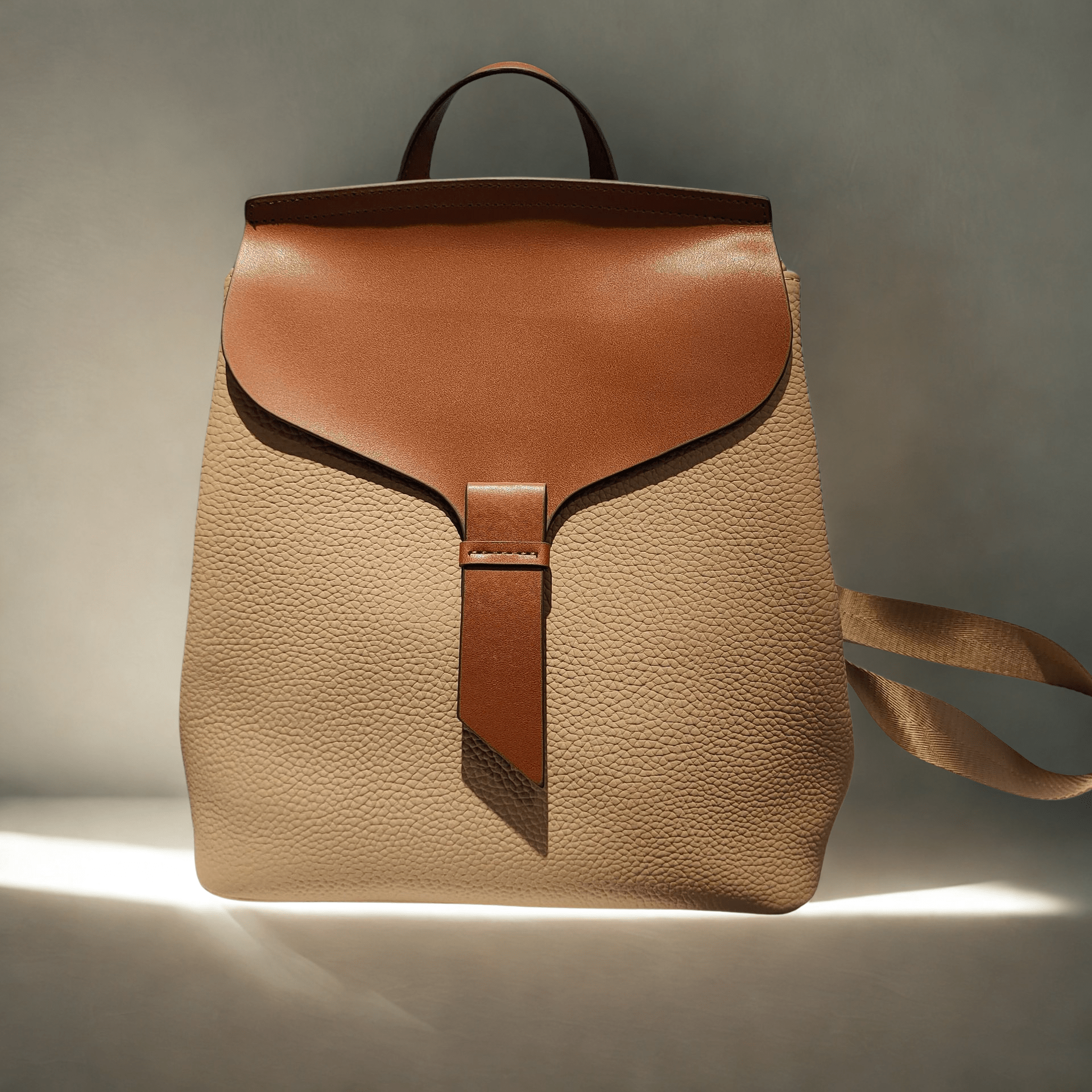Sac à dos en cuir véritable élégant et pratique - DEVAN