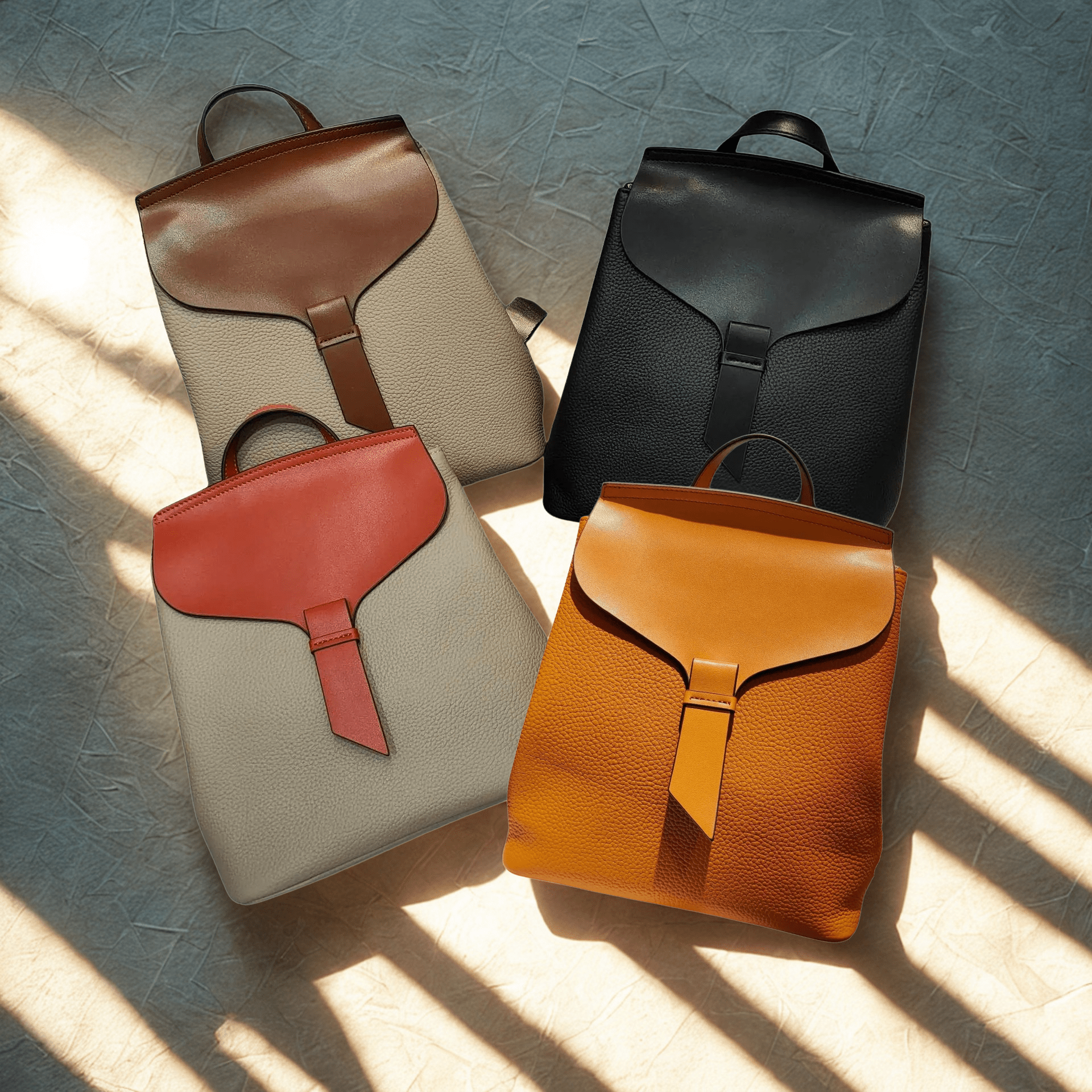 Sac à dos en cuir véritable élégant et pratique - DEVAN