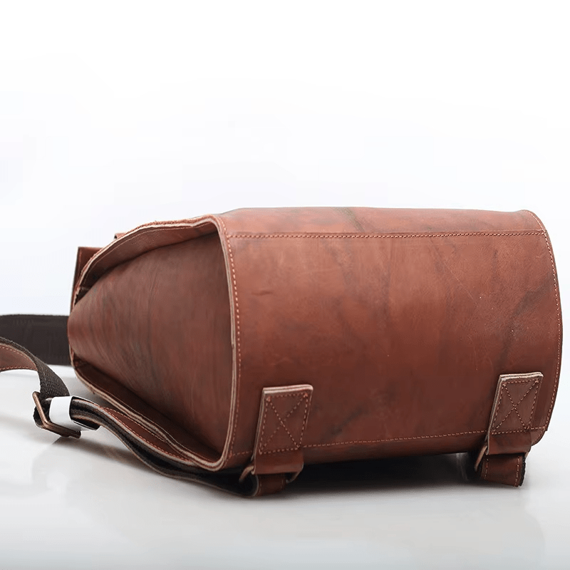 Sac à dos en cuir vintage cartable - DEVAN