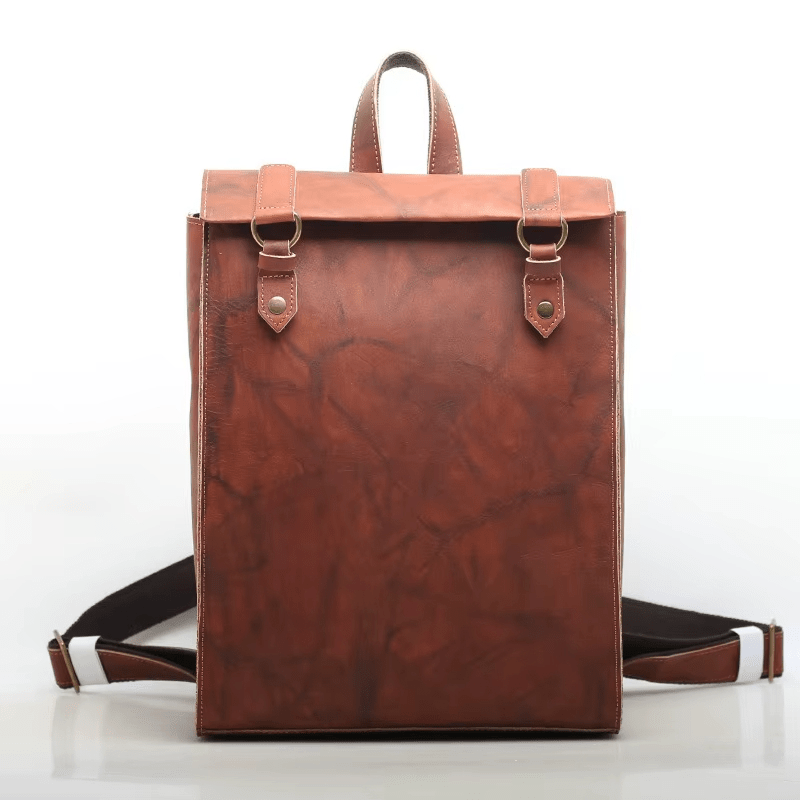 Sac à dos en cuir vintage cartable - DEVAN