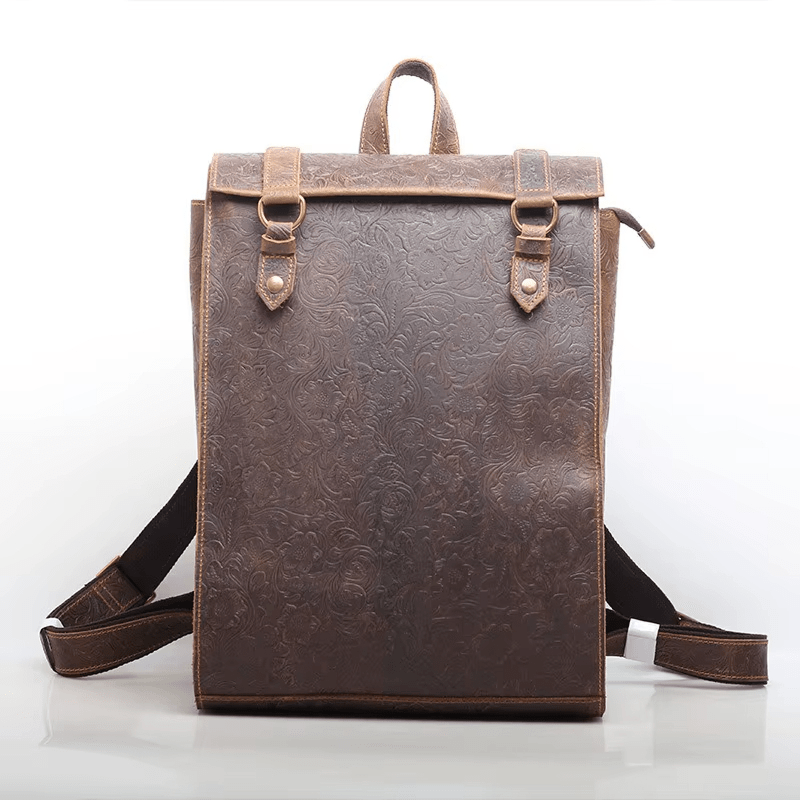 Sac à dos en cuir vintage cartable - DEVAN