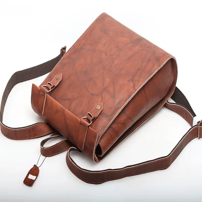 Sac à dos en cuir vintage cartable - DEVAN