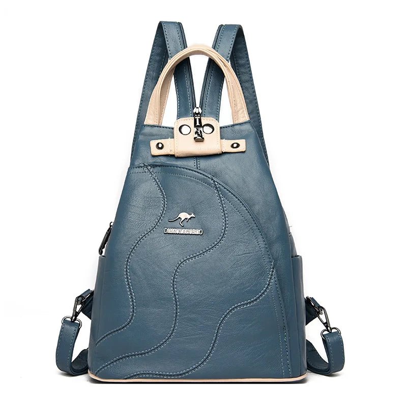 Sac à dos femme en cuir PU – Élégant, sécurisé et multifonction - DEVAN