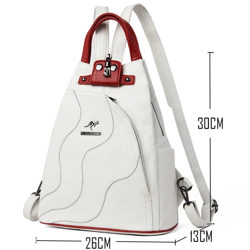 Sac à dos femme en cuir PU – Élégant, sécurisé et multifonction - DEVAN