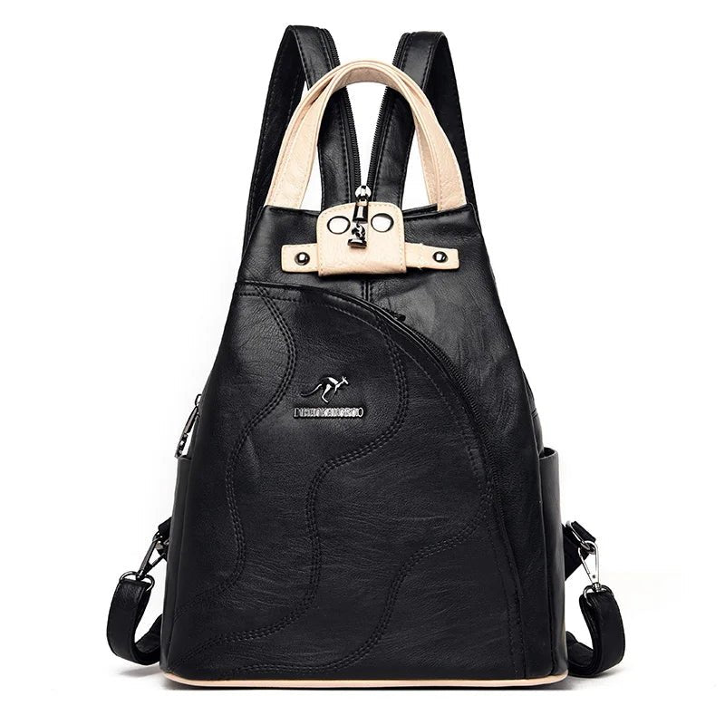 Sac à dos femme en cuir PU – Élégant, sécurisé et multifonction - DEVAN