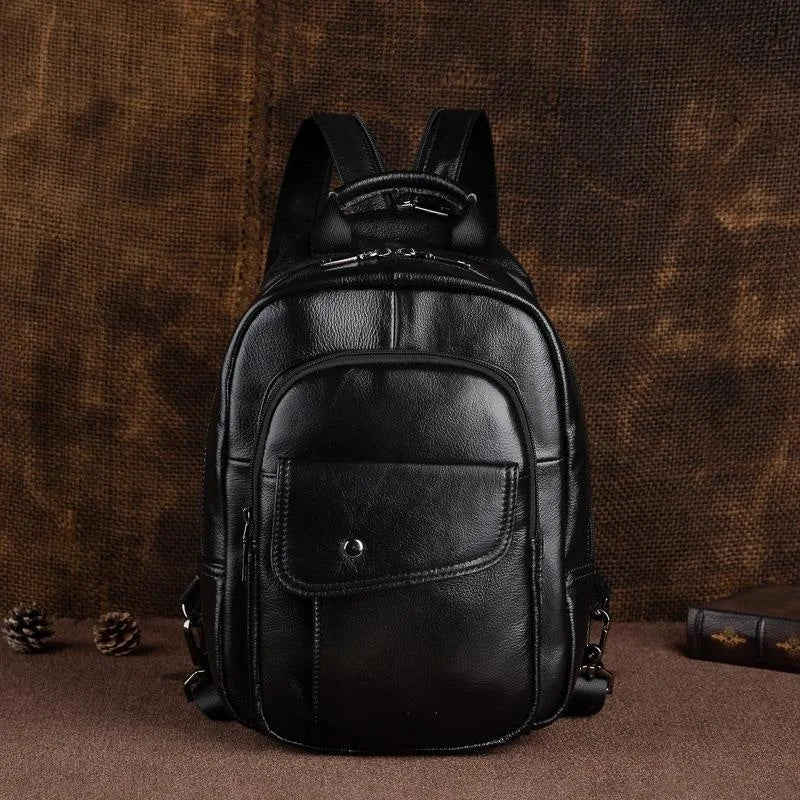 Sac à dos mini en cuir véritable pour Homme – Élégant & pratique au quotidien - DEVAN