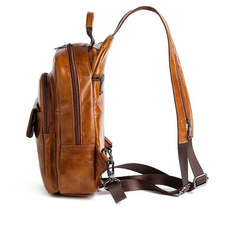 Sac à dos mini en cuir véritable pour Homme – Élégant & pratique au quotidien - DEVAN