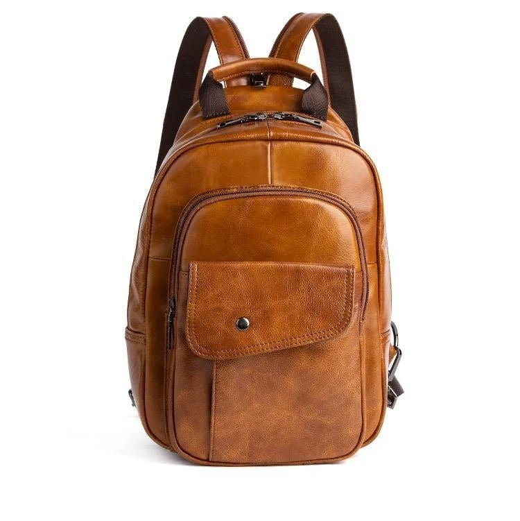 Sac à dos mini en cuir véritable pour Homme – Élégant & pratique au quotidien - DEVAN