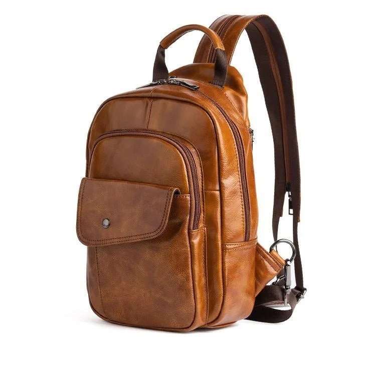 Sac à dos mini en cuir véritable pour Homme – Élégant & pratique au quotidien - DEVAN