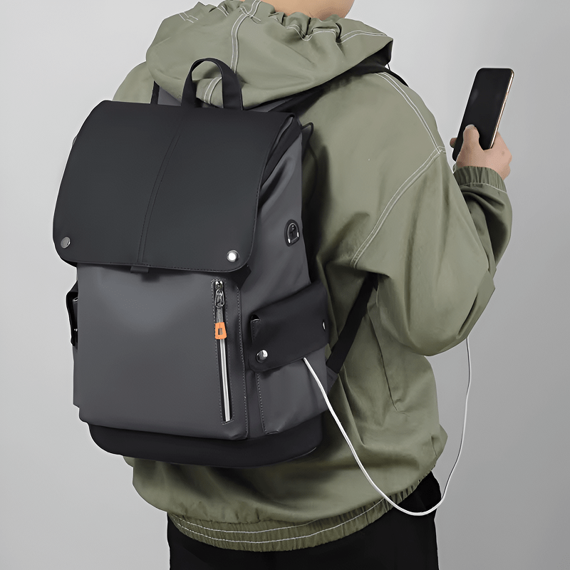 Sac à dos pour ordinateur en cuir étanche - DEVAN