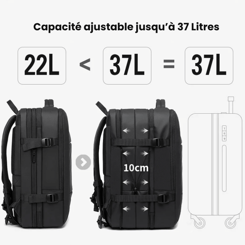 Sac à dos pour ordinateur extensible - DEVAN