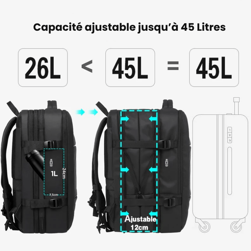 Sac à dos pour ordinateur extensible - DEVAN