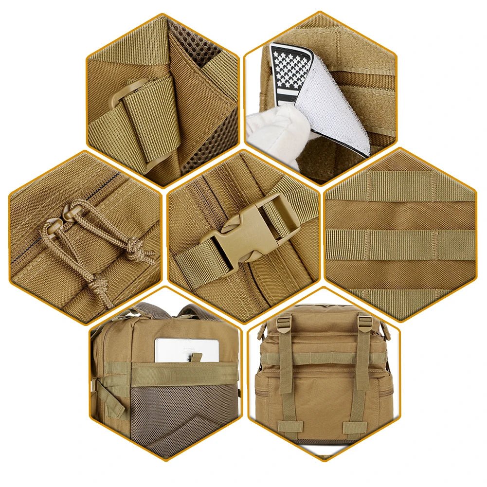 Sac à Dos Tactique Militaire 40L – Modulable, Imperméable & Ultra - Résistant - DEVAN