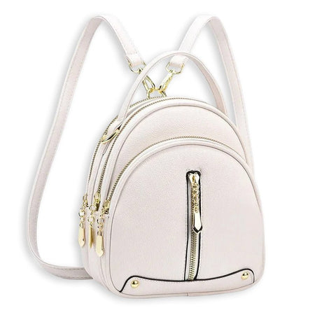 Mini Sac à Dos Femme en Simili Cuir PU – Compact avec Compartiments - DEVAN