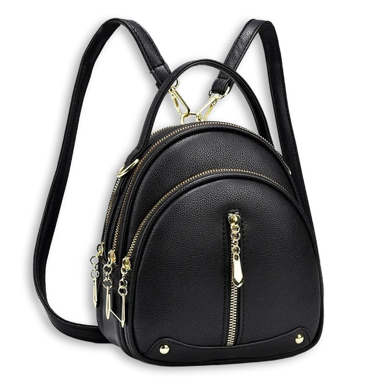 Mini Sac à Dos Femme en Simili Cuir PU – Compact avec Compartiments - DEVAN