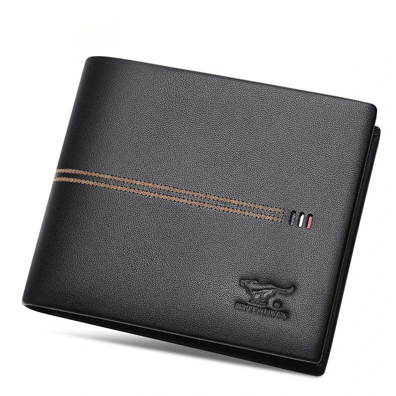 Portefeuille Septwolves en Cuir Véritable – Compact avec Compartiments - DEVAN
