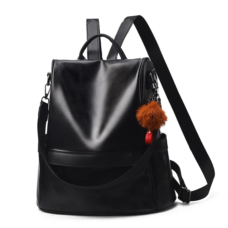 Sac à dos antivol en cuir vintage - DEVAN