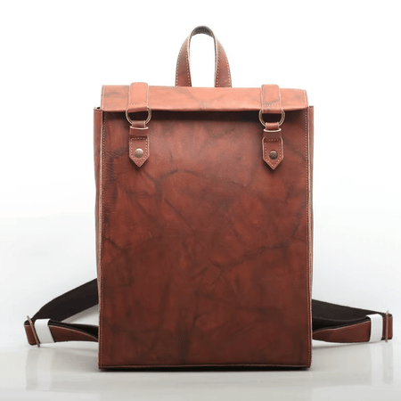 Sac à dos en cuir vintage cartable - DEVAN