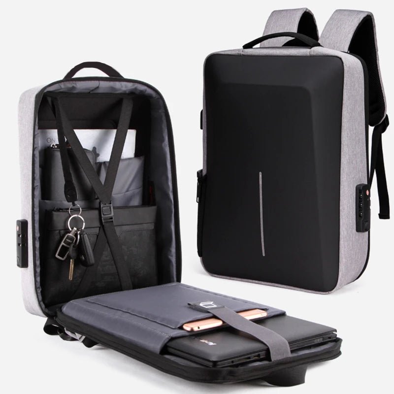Sac à Dos Sécurisé USB | Étanche & Compatible Ordinateur Portable - DEVAN
