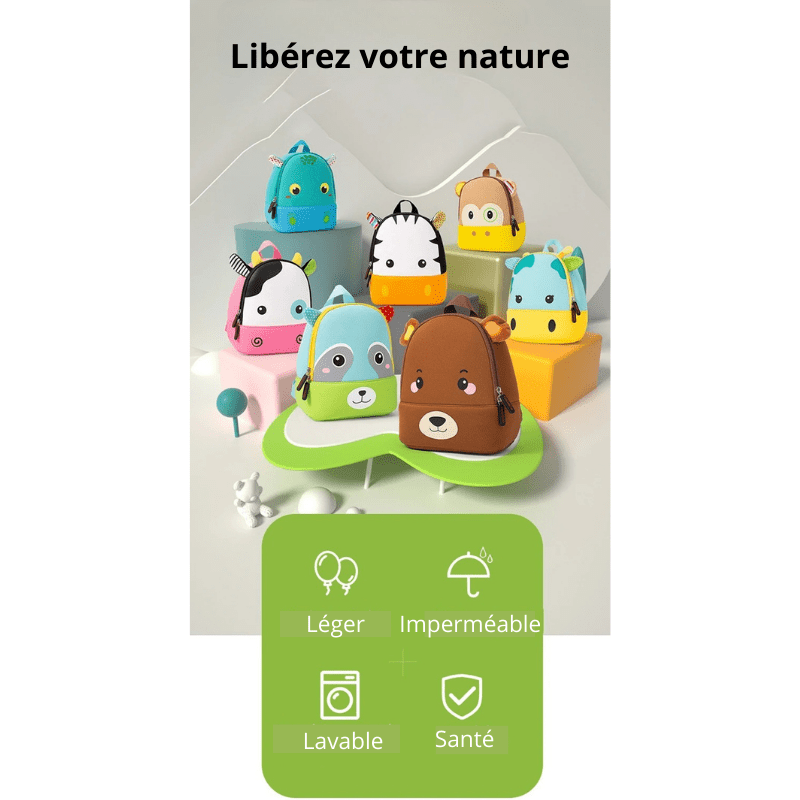 Sacs d'école 3D biomimétique "Bibou" – Le Compagnon Malin Qui Rend Ton Enfant Fier d’aller à l’École - DEVAN